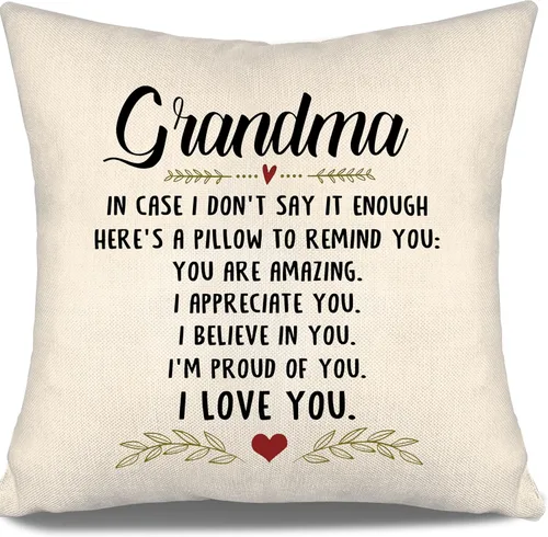 Miniatura 3 de En caso de que no lo diga lo suficiente aquí hay una almohada para recordarte que eres increíble, te aprecio, te quiero. Funda de almohada para tía