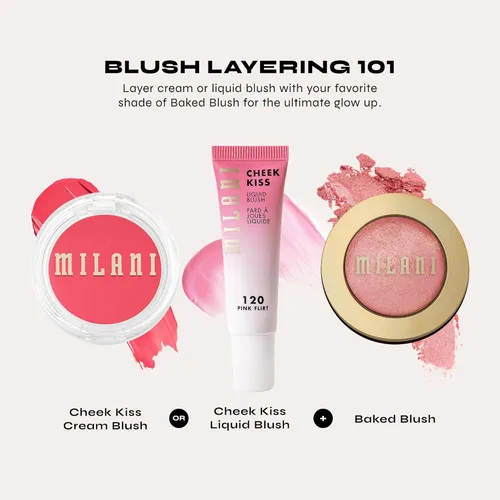 Miniatura 6 de Milani Rubor en Polvo Rosa, Rubor en Polvo para Mejillas, Maquillaje Libre de Crueldad - Da Forma, Contorna y Destaca el Rostro para un Acabado Mate