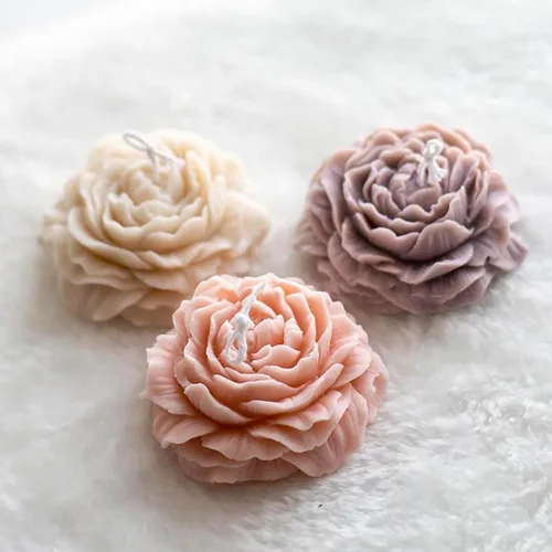 Miniatura 3 de Moldes de silicona para jabón de flores de peonía, moldes de jabón para hacer jabón, moldes de silicona para jabones, manualidades, manualidades, 14