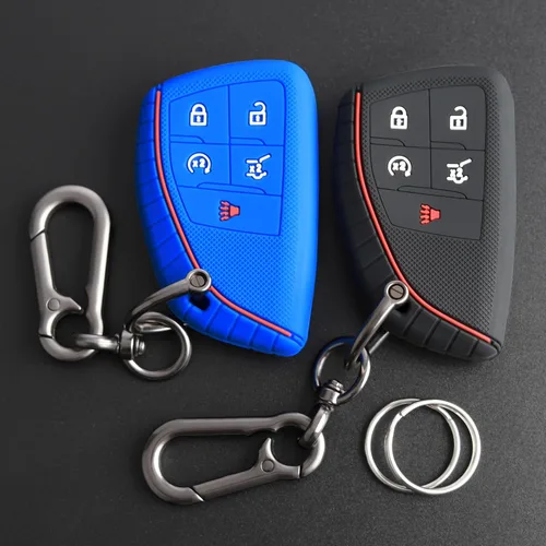 Miniatura 9 de TANDRIVE Funda para llavero para Chevy Equinox Traverse Blazer EV GMC Acadia Terrain 2026 2025 2024 y Buick Envision 2026-2021, 5 botones, silicona