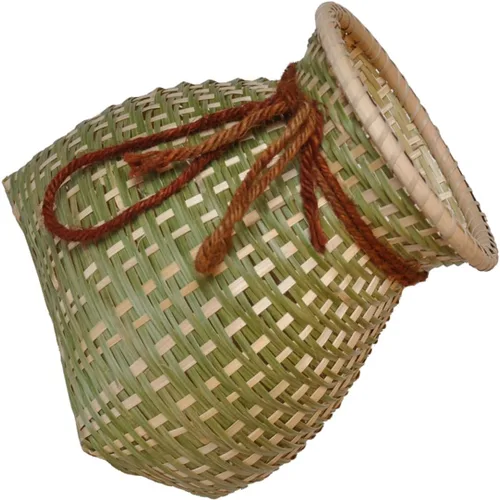 Miniatura 9 de STOBAZA Cesta tejida de bambú hecha a mano, sin olor, para juguetes, mantas, decoración rústica del hogar, 2