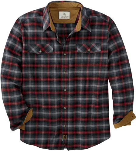 Miniatura 6 de Legendary Whitetails - Camisa de franela para hombre de manga larga con botones, ajuste relajado