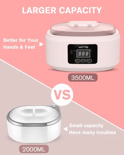 Miniatura 5 de Máquina de cera de parafina para manos y pies - Kit de calentador de cera de parafina hidratante con temporizador automático y función de mantener