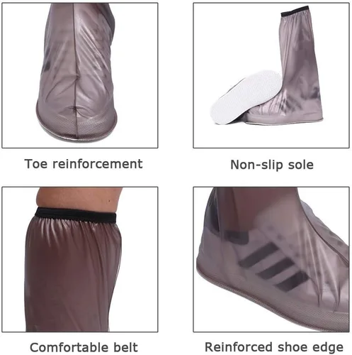 Miniatura 5 de Funda impermeable para botas, repetible y duradera, anti-esquí, protector de pierna de 17 pulgadas, protector de pierna de alta portátil, transporte