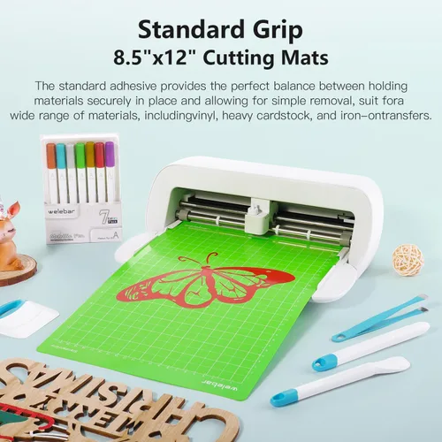 Miniatura 3 de Alfombrillas de corte de 8.5 x 12 pulgadas compatibles con Cricut Joy Xtra, paquete de 3 alfombrillas de corte antideslizantes adhesivas estándar