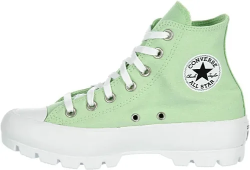 Converse Chuck Taylor All Star Lugged High Canvas Sneaker - Zapatos deportivos de lona con cordones estilo cierre - menta neónblanconegro