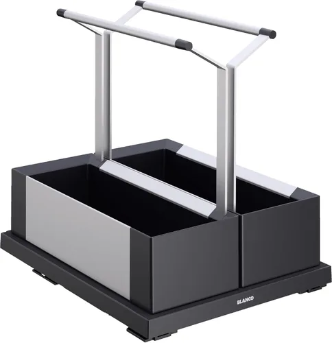 Miniatura 12 de Blanco 526376 Botton II 30/2 - Contenedor para clasificador de residuos de cocina 30/2-526376, negro, 48,2 x 25,1 x 40