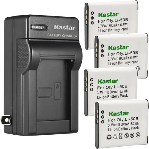 Miniatura 7 de Kastar Cargador de batería de pared AC para Olympus Li-50B, Traveller SH-25MR, SP-720UZ, SP-800, SP-810, SP-815UZ, Stylus 1010, 1020, 1030SW, 9000
