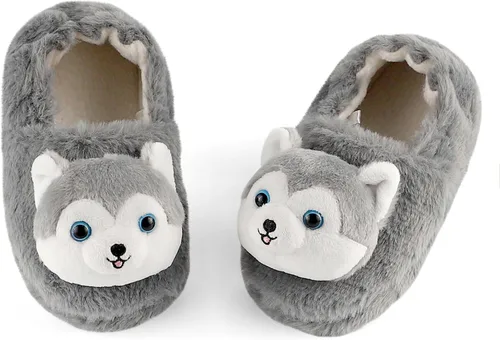 Miniatura 2 de ESTAMICO Pantuflas suaves y cálidas para niñas y niños