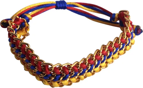 Miniatura 2 de TravelDanceSave Variedad de pulseras colombianas hechas a mano (hilo italiano ancho), Metal, No es una piedra preciosa