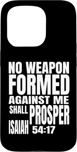 Miniatura 13 de iPhone 13 Pro No hay arma formada contra mí prosperará Isaías 54:17