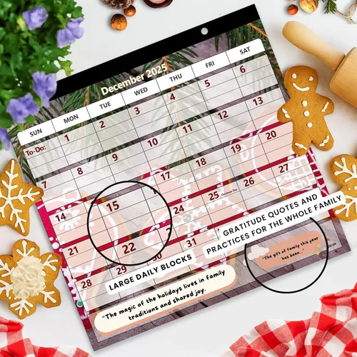 Miniatura 6 de StriveZen - Calendario de nevera 2024 2025 por StriveZen, magnético, mensual de 10 x 10 pulgadas, académico, refrigerador, escritorio, regalo