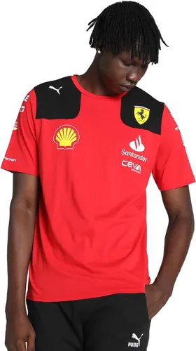 Scuderia Ferrari - Camiseta Carlos Sainz Team 2023 - Hombre - Rojo - Talla: 3XL, Rojo -