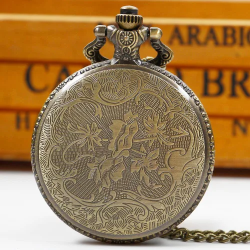 Miniatura 5 de Reloj de bolsillo para hombre, árabe digital reloj de bolsillo con cadena para hombre