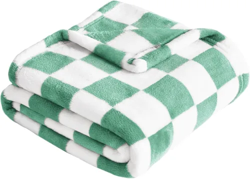 Miniatura 9 de Yurhap Manta de Bebé a Cuadros de Forro Polar para Niños y Niñas, Ultra Suave, Acogedora y Esponjosa, Mantas Receptoras para Bebés, Niños Pequeños