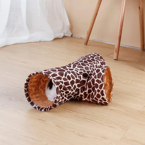 Miniatura 4 de LEFTSTARER Túnel de conejillo de indias, escondite plegable de 3 vías para hurón, erizo, chinchillas, ratones, rata y conejo Tubos de túnel de 3 vías