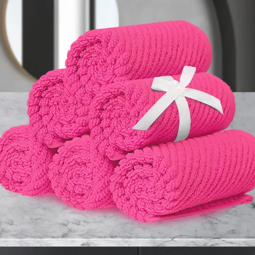 Miniatura 56 de VOOVA & MOVAS Toallas de baño amarillas – 100% algodón Secado rápido Peso Gruesas Suave, juego de 6 toallas de baño, 2 toallas grandes de 30