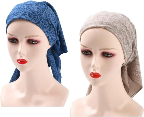 Miniatura 2 de K-Elewon Bufanda cuadrada mediana de 27.5 pulgadas para mujer, bufanda para la cabeza, 2 unidades, bufanda para el cuello, bufanda para el cabello