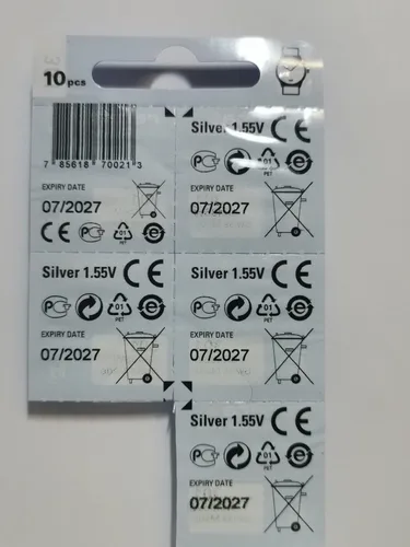 Miniatura 3 de Renata Batteries Batería de reloj de óxido de plata 391 (paquete de 5)