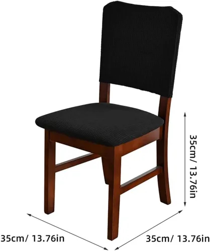 Miniatura 2 de ARTIBETTER Funda para silla de poliéster de 13.77 x 13.77 x 13.77 pulgadas, protector de asiento y respaldo para comedor y sillas ejecutivas
