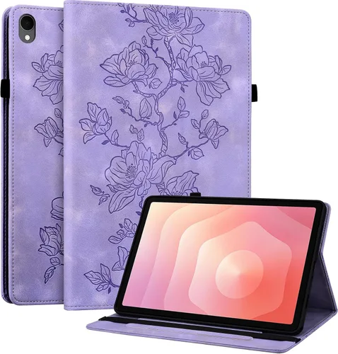 Miniatura 46 de Funda para Samsung Galaxy Tab S5e 10.5 2019 Modelo SM-T720/T725/T727, funda delgada de piel sintética con soporte multiángulo y soporte