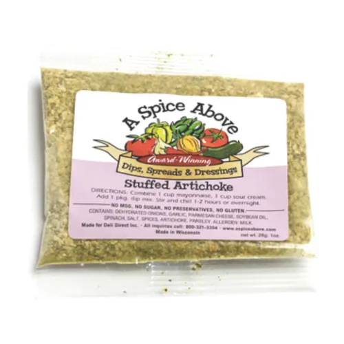Miniatura 2 de A Spice Above Dips, Spreads y Aderezo Mezcla de condimentos para fiesta, paquete de 3 (alcachofa rellena)