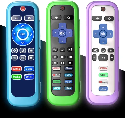 Miniatura 10 de Paquete de 3 fundas para control remoto de Roku, cubierta de batería para TCL Smart TV Streaming Stick, funda protectora de silicona