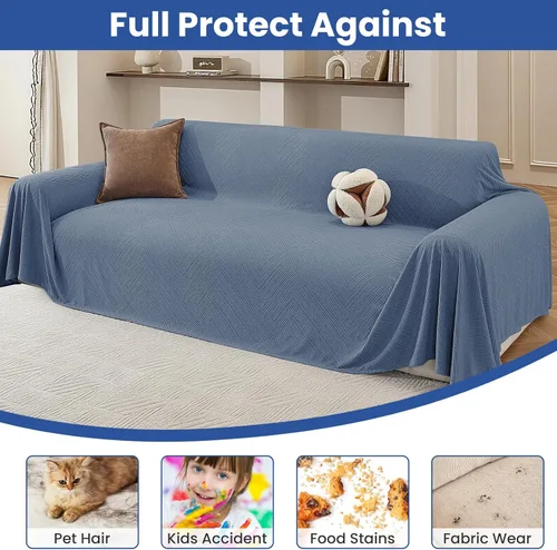 Miniatura 7 de Funda de sofá para perros, de 78 x 91 pulgadas, fundas para silla de gran tamaño, lavables, funda para sofá modular para mascotas para sofá de 1