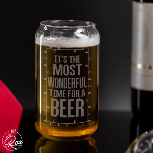 Miniatura 5 de Vaso de cerveza: es el momento más maravilloso para un regalo de Navidad con cerveza para hombres y mujeres