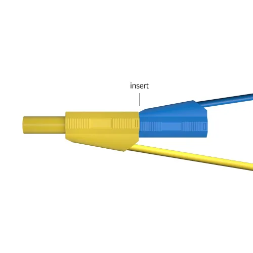 Miniatura 6 de Cable de prueba de enchufe de plátano de seguridad de 0.157 in, 5 uds., 39.4 in/3.3 pies, línea cubierta de seguridad totalmente aislada para cable