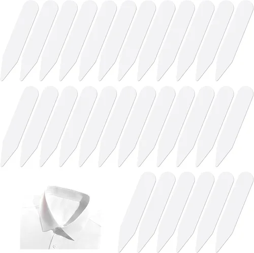 Giantree 30 piezas de 2.2 pulgadas para camisas de vestir de hombre, estancias de cuello de plástico, inserciones de cuello de camisa de vestir,
