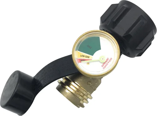 Miniatura 9 de Gauge Master Premium medidor de gas de propano, adaptador cilíndrico de indicador del nivel de gas, apto para todas las parrillas para asado, cámper
