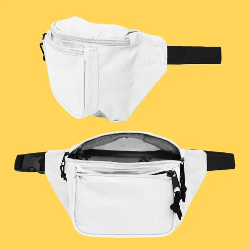 Miniatura 5 de DALIX 3 Pocket Fanny Pack Black Maroon Royal Blue