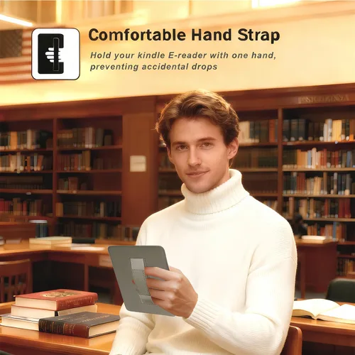 Miniatura 3 de SCSVPN Funda para Kindle de 10ª generación de 6 pulgadas (versión 2019, modelo J9G29R), funda de cuero de alta calidad ultra fina y ligera con Negro