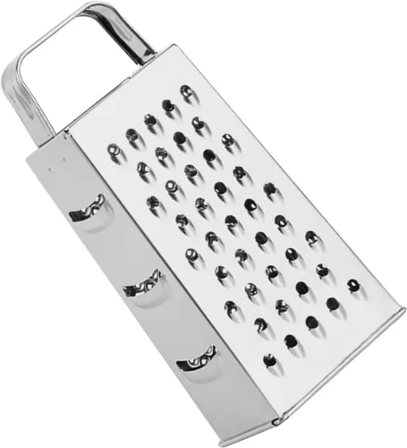 Miniatura 8 de Rallador de caja de acero inoxidable de 4 lados, rallador de cocina multiusos para queso, verduras y papas, para preparación de comidas y cocción