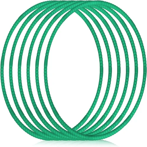 Miniatura 11 de Shappy - 6 piezas de aros de ejercicio desmontables ajustables, juguete de plástico, juguetes de patio de juegos, aros circulares