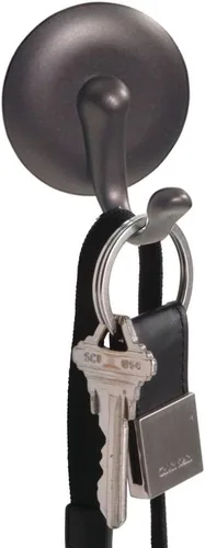 Miniatura 2 de iDesign York AFFIXX - Ganchos de almacenamiento autoadhesivos de plástico sin BPA, 2.3 x 2 x 1.5 pulgadas, bronce (paquete de 2)