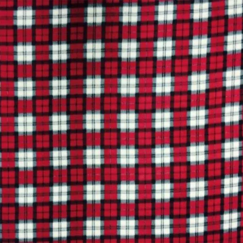Miniatura 2 de Pico Textiles 1 yarda - Tela de forro polar a cuadros negro, gris y rojo - Vendido por The Yard - Ideal para proyectos de costura, bufandas, mantas