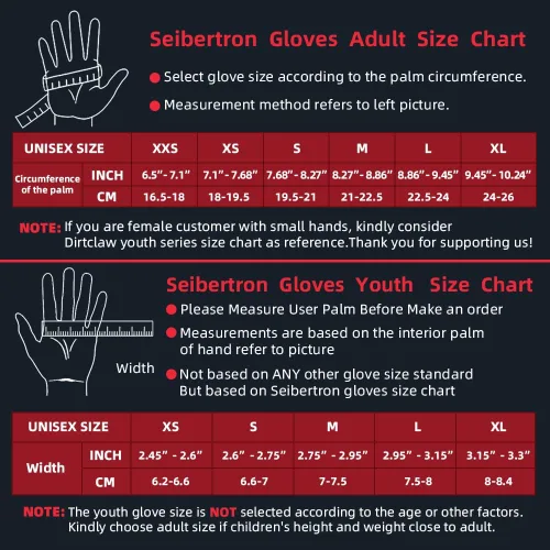 Miniatura 2 de Seibertron Dirtclaw BMX MX ATV MTB Road Racing Bicicletas Ciclismo Off-RoadDirt Bike Gel Acolchado Antideslizante Palma Guantes Deportivos Motocross
