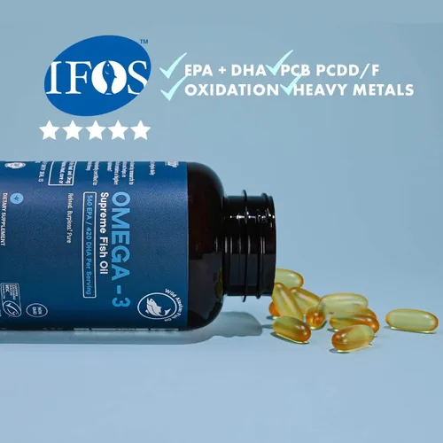Miniatura 4 de Aceite de pescado Omega 3, 0.04 onzas Certificado MSC + 75 % Omega 3s 0,037 oz, 644/336, sin pescadillas y absorción mejorada, molecular