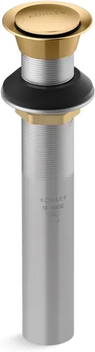 KOHLER K-33151-2MB - Drenaje clicker para lavabo de baño sin desbordamiento, metal premium, resistente a la corrosión, latón cepillado vibrante