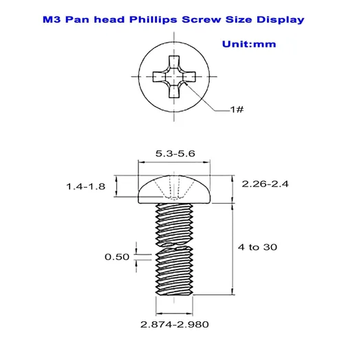 Miniatura 3 de Juego de 420 tornillos de cabeza plana M3 Phillips, tuercas planas, arandelas planas, acero inoxidable 304, longitud de los tornillos: 0.157 in a