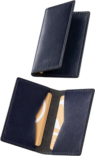 Miniatura 16 de VULKIT - Porta tarjetas de visita de cuero, organizador delgado de 2 lados para tarjetas de nombre de negocios para hombres o mujeres, Rosa