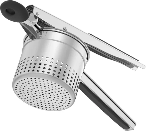 Miniatura 15 de GloTika Ricer de patatas grande de 15oz, triturador de patatas de acero inoxidable resistente con mango ergonómico, herramienta de cocina
