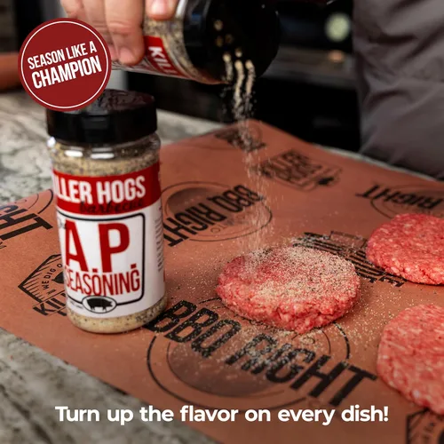 Miniatura 4 de Killer Hogs AP Seasoning Championship BBQ and Grill Condimento multiusos para carne de res, bistec, hamburguesas, cerdo y pollo Sal, pimienta