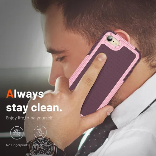 Miniatura 172 de Jeylly Funda para iPhone SE/Funda para iPhone 5S, Exterior de Plástico Duro que Absorbe Golpes + Interior de Silicona de Goma Defensor contra