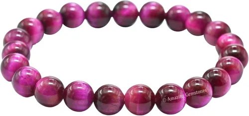 Miniatura 296 de Amazing Gemstone Crystal Bracelet for Women Men's Gifts - Protection Healing Crystal Bracelet - 8mm Gemstone Beaded Stretchable Bracelet Pulseras