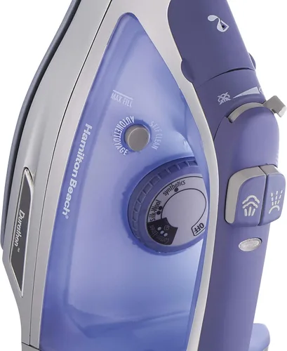 Miniatura 9 de Hamilton Beach Plancha de vapor y vaporizador vertical para ropa con suela de Durathon resistente a los arañazos, cable retráctil de 8 pies, apagado
