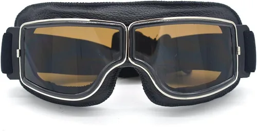 Gafas de Motocicleta Vintage Antiarañazos Gafas de Scooter Esquí para Hombres Mujeres Adultos