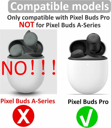 Miniatura 2 de Espuma viscoelástica compatible con almohadillas Pixel Buds Pro, 3 pares de cancelaciones de ruido, ajuste cómodo sin dolor de silicona, accesorios